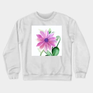 Watercolor Flower Crewneck Sweatshirt